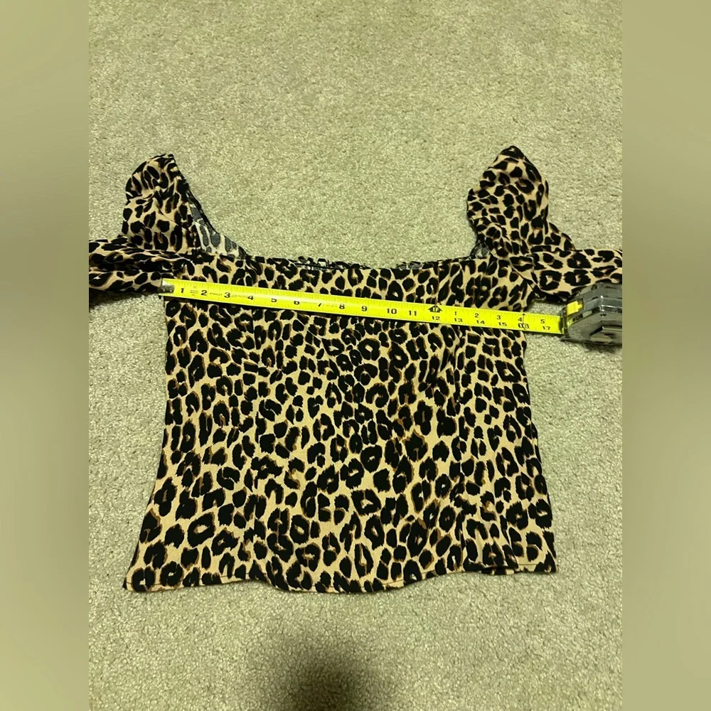 Reformation Demi Top Leopard NWT